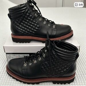 Blondo Helen Black Leather Waterproof Boots size 9